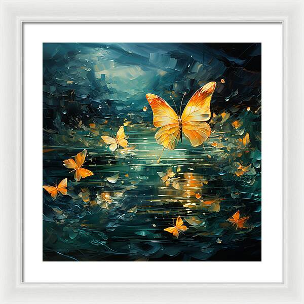 Butterfly Twilight - Framed Print