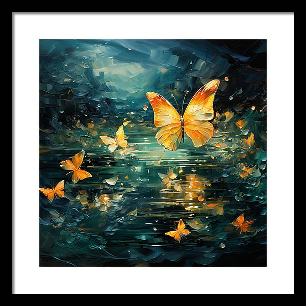 Butterfly Twilight - Framed Print