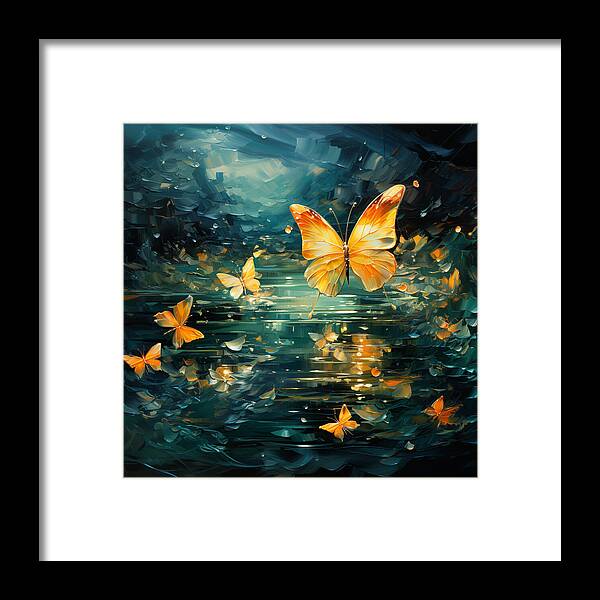 Butterfly Twilight - Framed Print