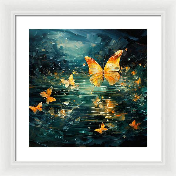 Butterfly Twilight - Framed Print
