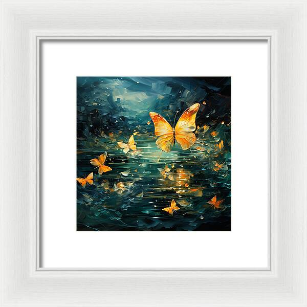 Butterfly Twilight - Framed Print