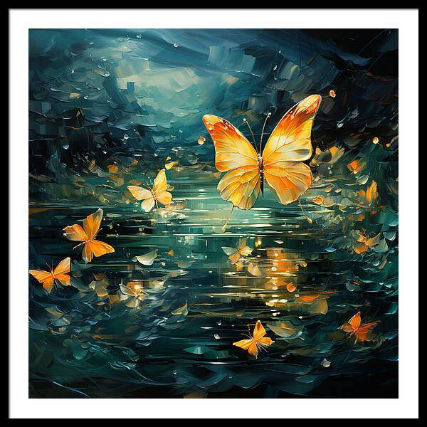 Butterfly Twilight - Framed Print