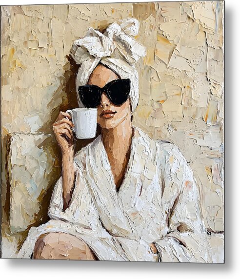 Caffeine Couture - Metal Print