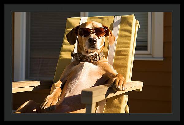 Canine Chillout - Framed Print