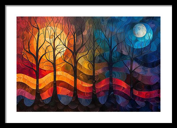 Celestial Trees - Framed Print