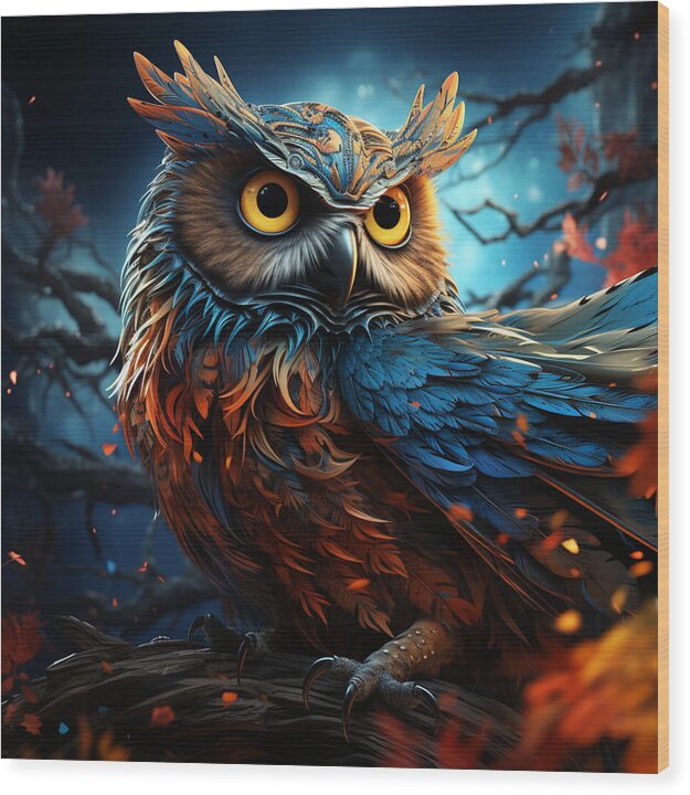 Celestial Watcher - Wood Print