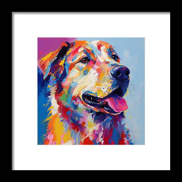 Colorful K9 - Framed Print