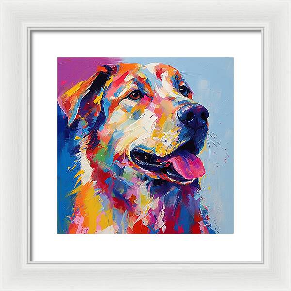 Colorful K9 - Framed Print