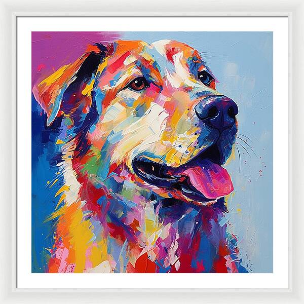Colorful K9 - Framed Print