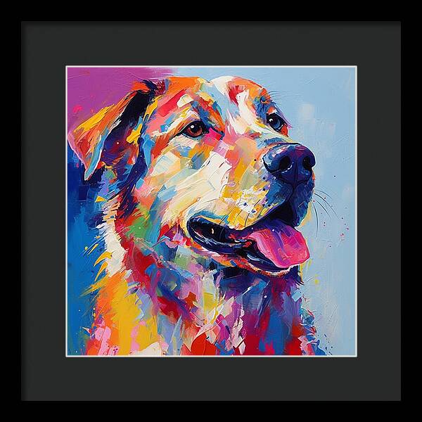 Colorful K9 - Framed Print