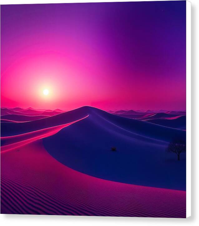 Crimson Mirage - Canvas Print