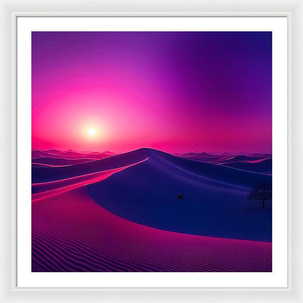 Crimson Mirage - Framed Print