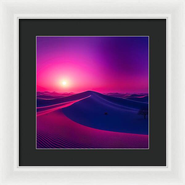 Crimson Mirage - Framed Print