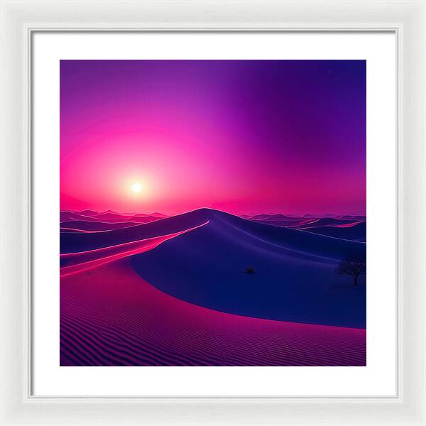 Crimson Mirage - Framed Print