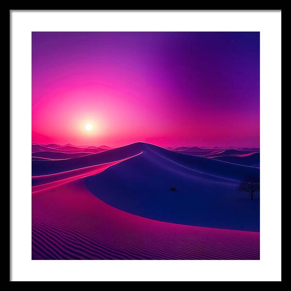 Crimson Mirage - Framed Print