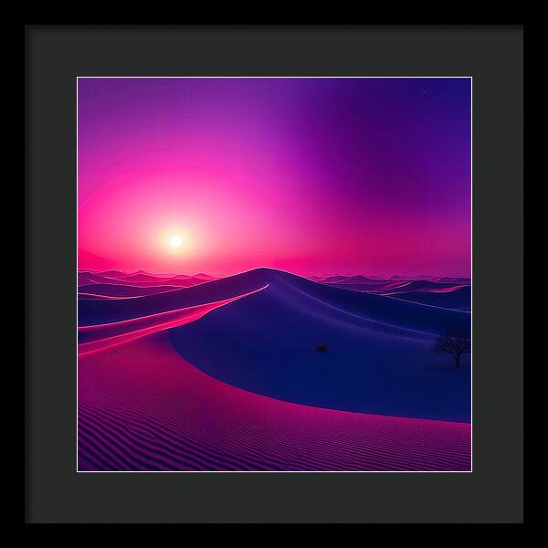 Crimson Mirage - Framed Print