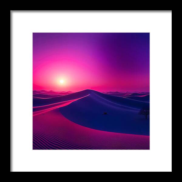 Crimson Mirage - Framed Print