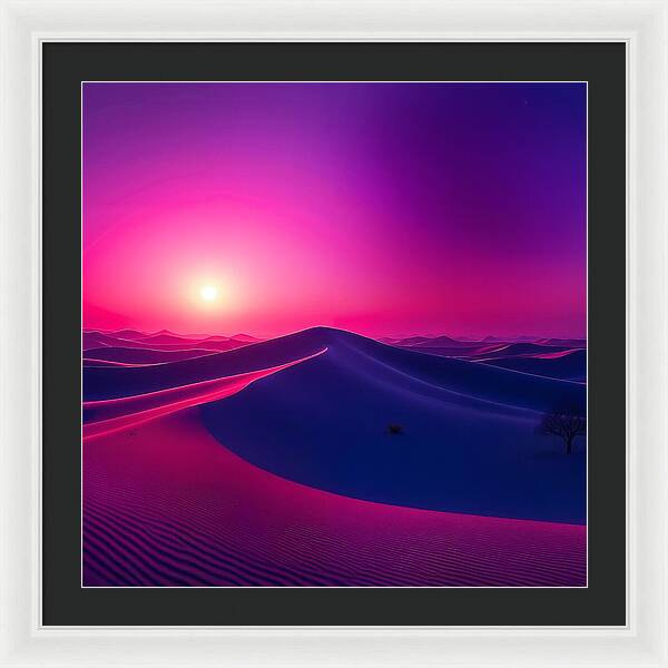 Crimson Mirage - Framed Print