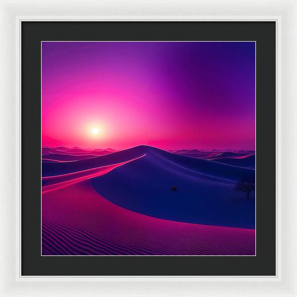 Crimson Mirage - Framed Print