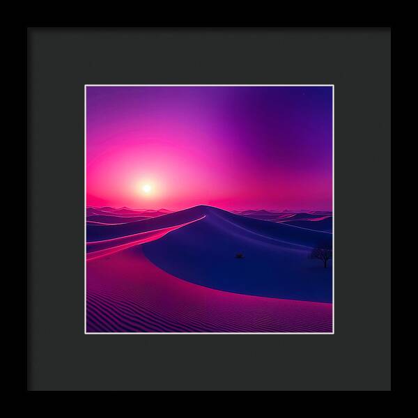 Crimson Mirage - Framed Print