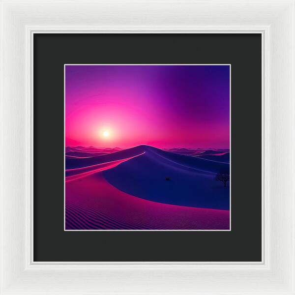 Crimson Mirage - Framed Print