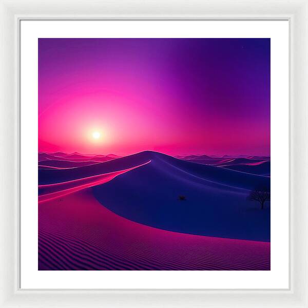 Crimson Mirage - Framed Print