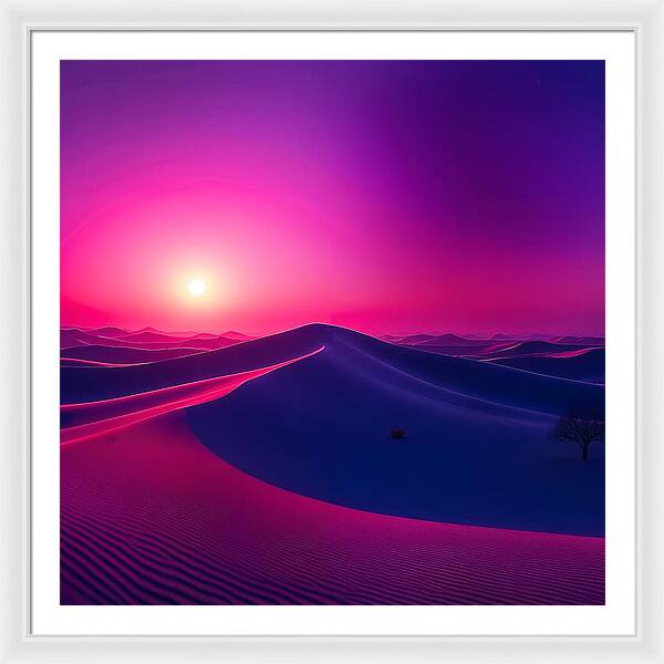Crimson Mirage - Framed Print