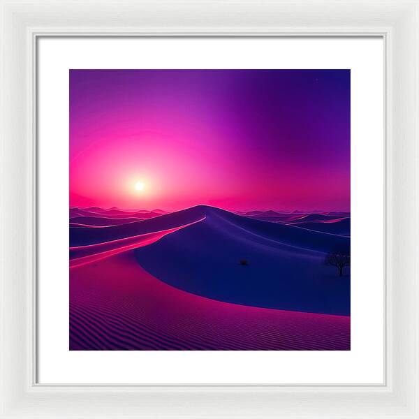 Crimson Mirage - Framed Print