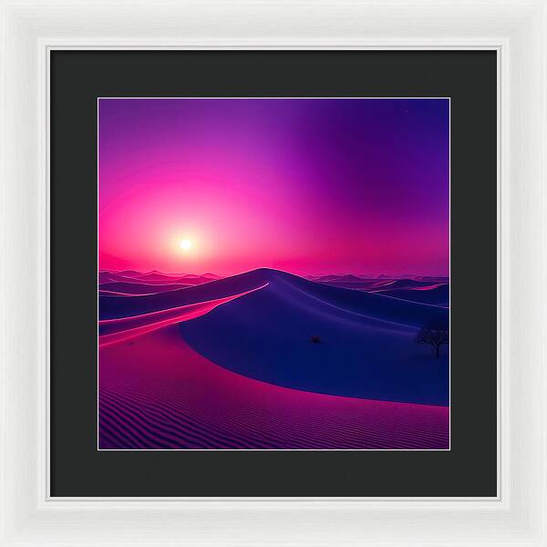 Crimson Mirage - Framed Print