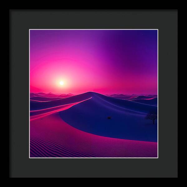 Crimson Mirage - Framed Print