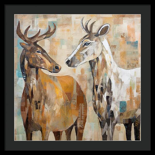 Deer Duo - Framed Print