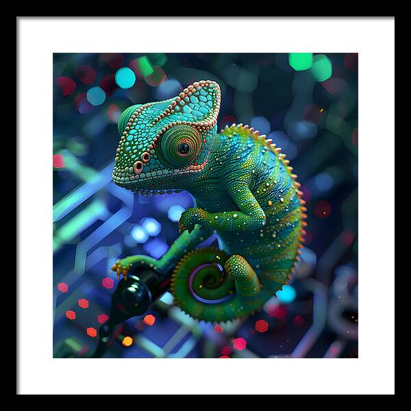 Digital Camouflage - Framed Print
