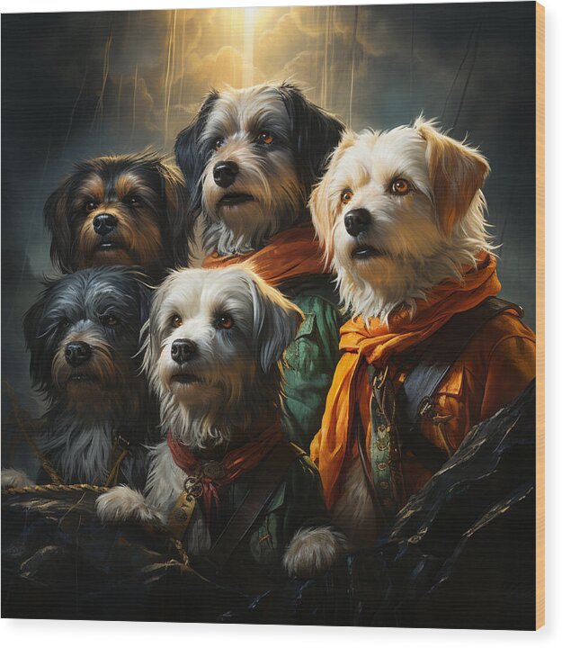 Dogs Watch - Wood Print