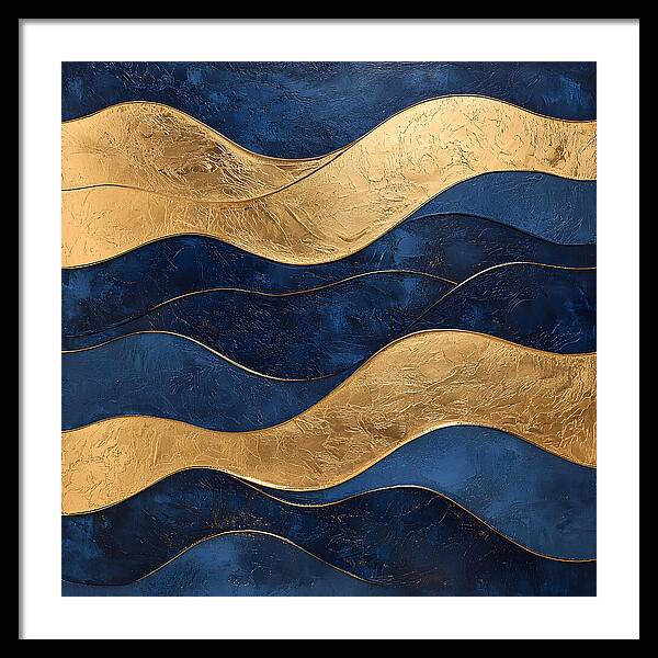 Ebb and Gold - Framed Print
