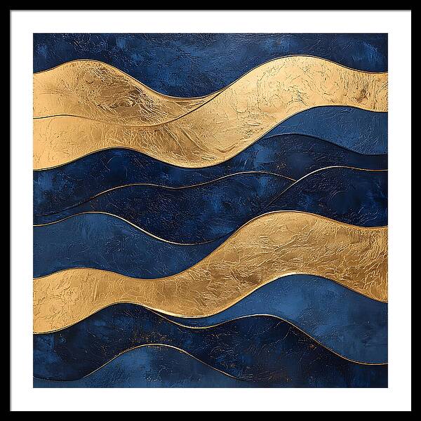 Ebb and Gold - Framed Print