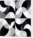 Switch Echoes in Grayscale - Canvas Print 3 image