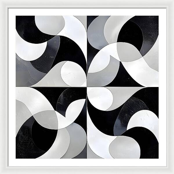 Echoes in Grayscale - Framed Print
