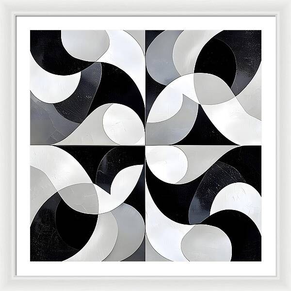 Echoes in Grayscale - Framed Print