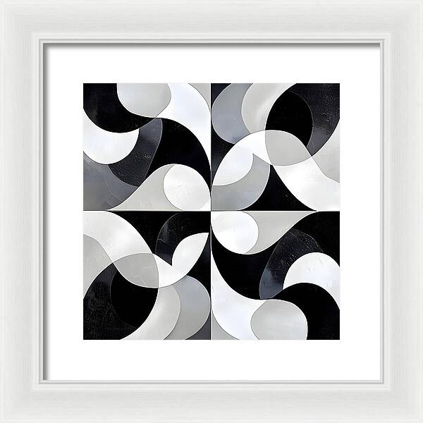 Echoes in Grayscale - Framed Print