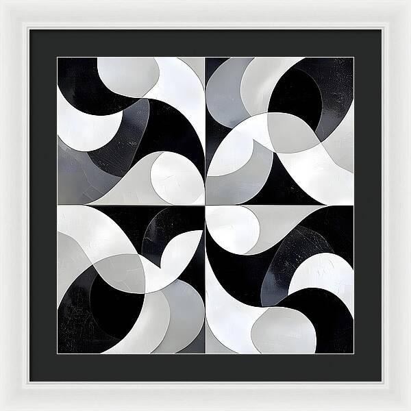 Echoes in Grayscale - Framed Print