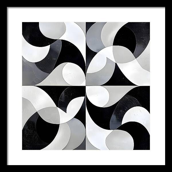 Echoes in Grayscale - Framed Print