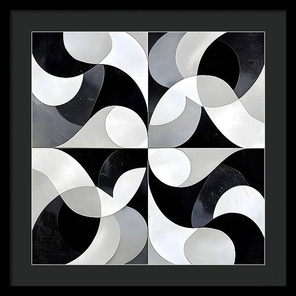 Echoes in Grayscale - Framed Print