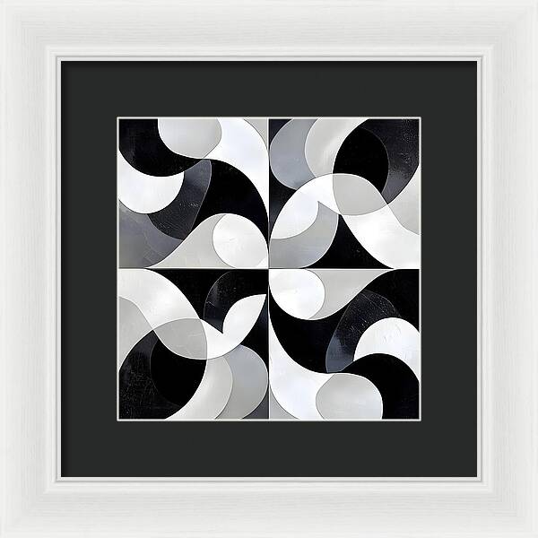 Echoes in Grayscale - Framed Print