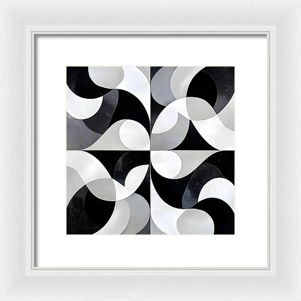 Echoes in Grayscale - Framed Print