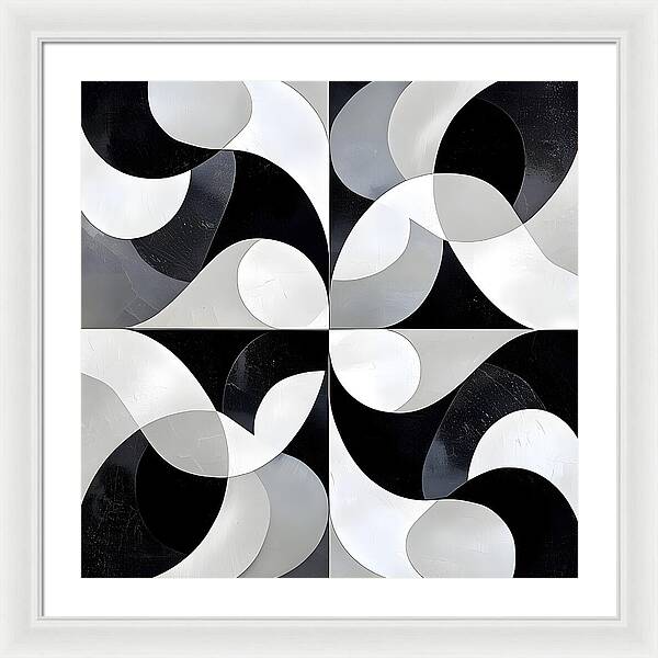 Echoes in Grayscale - Framed Print