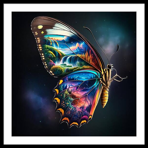 Eden in Flight - Framed Print