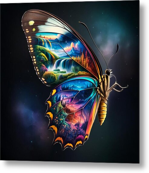 Eden in Flight - Metal Print