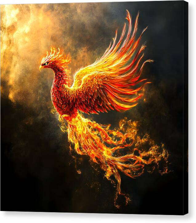 Ember's Ascension - Canvas Print
