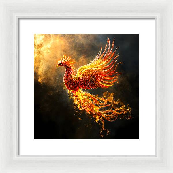 Ember's Ascension - Framed Print