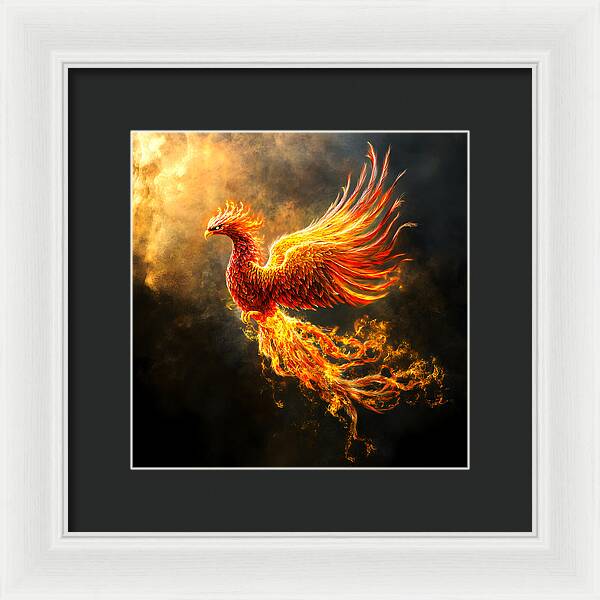 Ember's Ascension - Framed Print